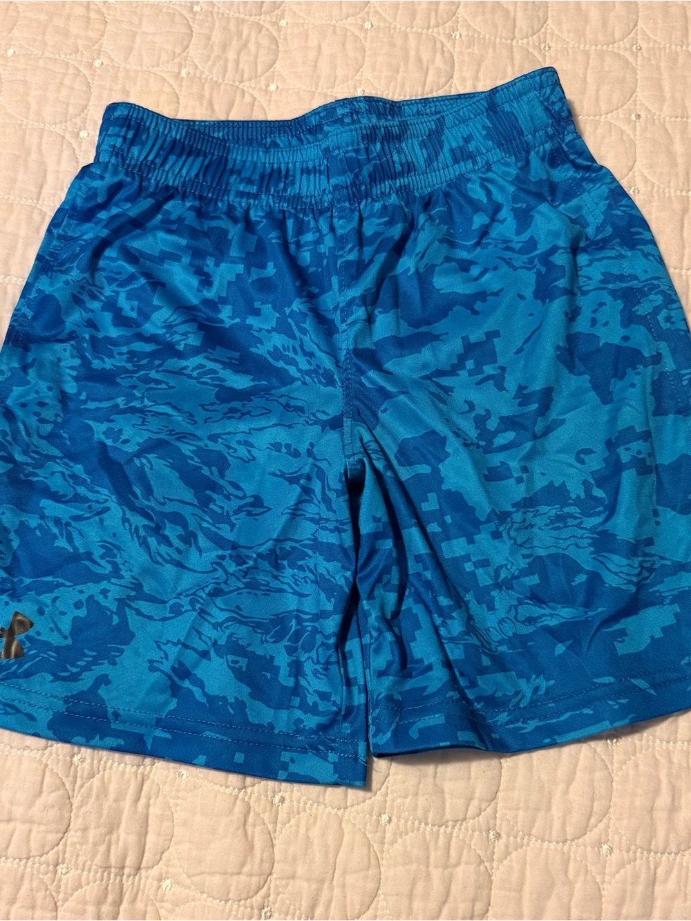 Under Armour Boy’s Blue Camo Athletic Shorts